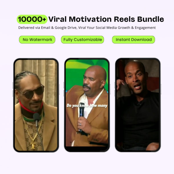 10,000+ Viral Motivational Reels Bundle