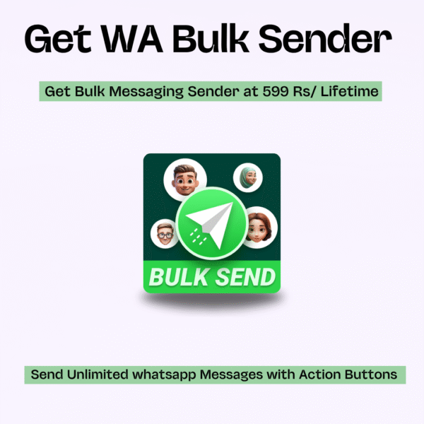 Get WA Bulk Sender at cheap price
