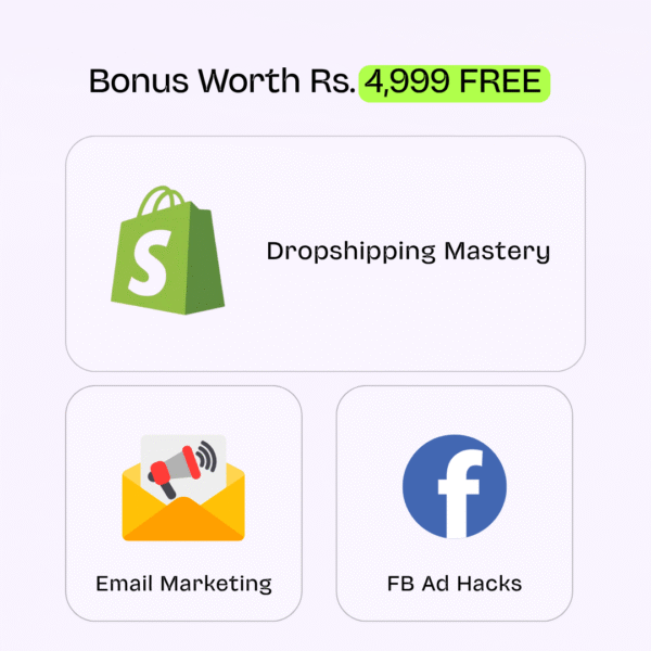 Bonus Worth Rs. 4,999 FREE - Shopify Theme Bundle – 500+ Premium Templates at Just ₹499