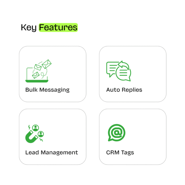 Key features - Get Whatsapp CRM at cheap price